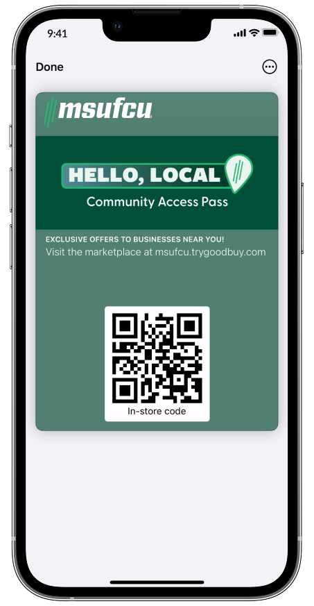 Community Access Pass in wallet
